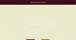 Desktop Screenshot of belovedontheearth.com